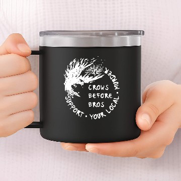 Discover crows before bros 14oz Stainless Steel Tumblers