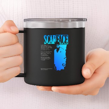 Discover Scarface B 14oz Stainless Steel Tumblers