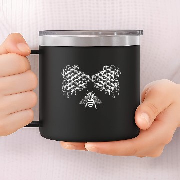 Discover Bee beekeeper nature environment gift 14oz Stainless Steel Tumblers