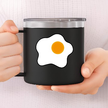 Discover fried egg 14oz Stainless Steel Tumblers