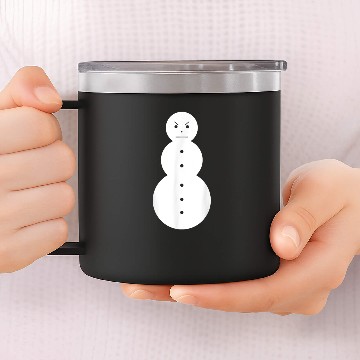 Discover Angry Snowman 14oz Stainless Steel Tumblers