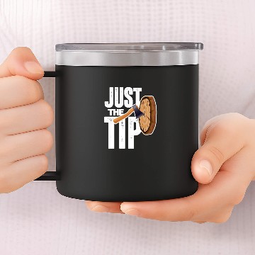 Discover Just The Tip Axe Throwing 14oz Stainless Steel Tumblers