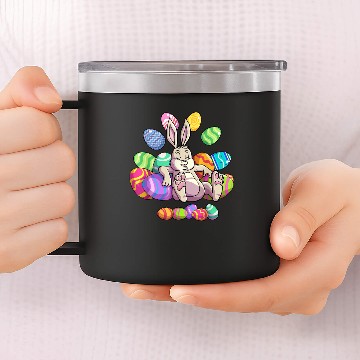Discover funny easter girls boys toddler easter bunny 14oz Stainless Steel Tumblers