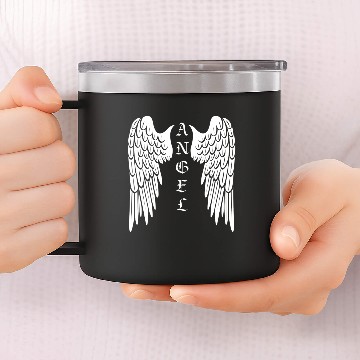 Discover Angel Wings 14oz Stainless Steel Tumblers