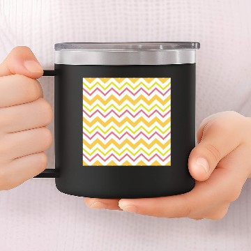 Discover Zig Zag Chevron Pattern 14oz Stainless Steel Tumblers