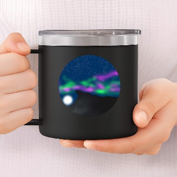 Discover Northern lights 14oz Stainless Steel Tumblers