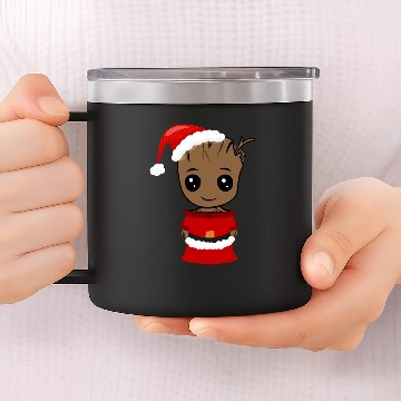 Discover baby Groot christmas 14oz Stainless Steel Tumblers