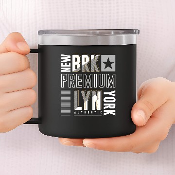 Discover Brooklyn New York City 14oz Stainless Steel Tumblers