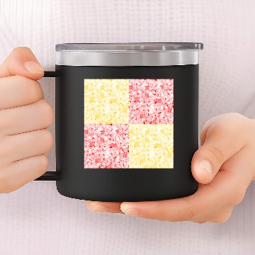 Discover yellow+red flower plants tropical pattern 14oz Stainless Steel Tumblers