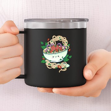 Discover Cute Pho Vietnamese noodle soup 14oz Stainless Steel Tumblers