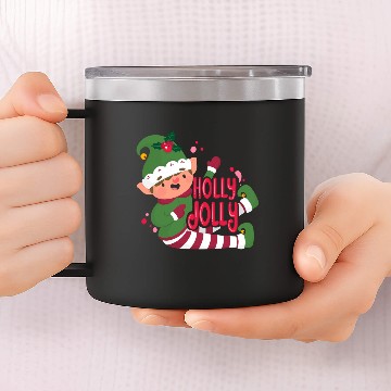 Discover holly jolly 14oz Stainless Steel Tumblers