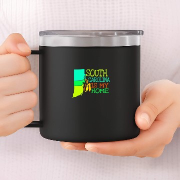 Discover USA State: South Carolina 14oz Stainless Steel Tumblers