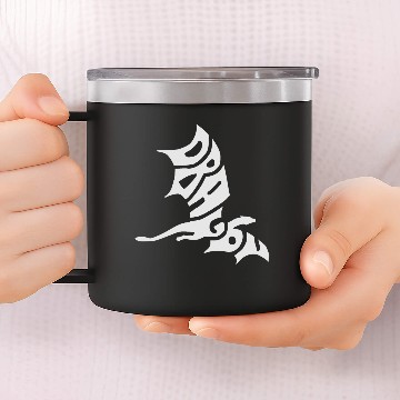 Discover Dragon grey 14oz Stainless Steel Tumblers