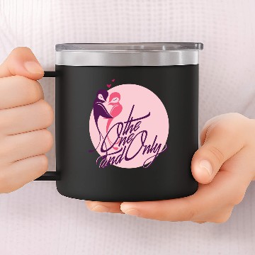 Discover girlfriend retro humor pink boyfriend valentines 14oz Stainless Steel Tumblers
