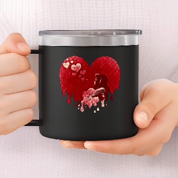 Discover Bleeding heart for valentines 14oz Stainless Steel Tumblers