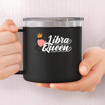 Discover Libra Queen - Astrology 14oz Stainless Steel Tumblers