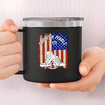 Discover Chucks And Pearls 14oz Stainless Steel Tumblers