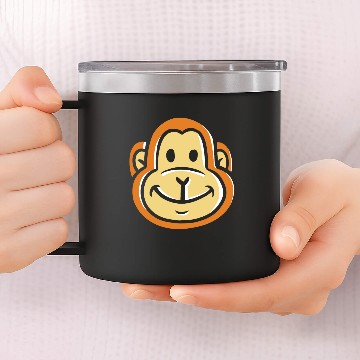 Discover Monkey primate chimpanzee 14oz Stainless Steel Tumblers