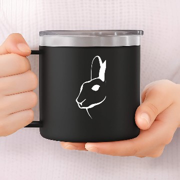 Discover Bunny Art Cool Rabbit Cute Animal Easter Lover Mom 14oz Stainless Steel Tumblers
