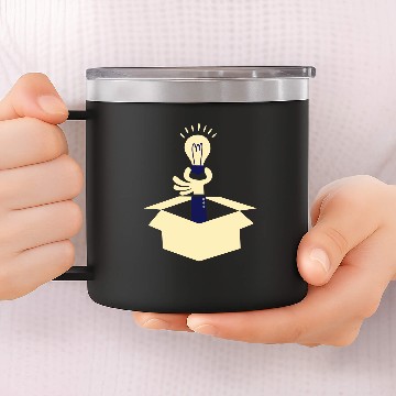 Discover Business Ideas Strategy Vector Design 14oz Stainless Steel Tumblers