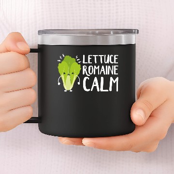 Discover Lettuce Romaine Calm 14oz Stainless Steel Tumblers