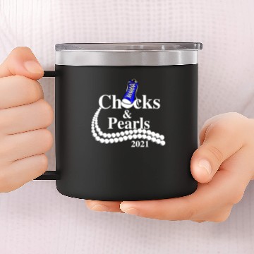 Discover chucks and pearls 14oz Stainless Steel Tumblers