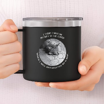 Discover Way To Couch Cat Owner Gift 14oz Stainless Steel Tumblers