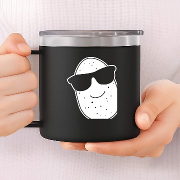 Discover Potato With Sunglasses 14oz Stainless Steel Tumblers