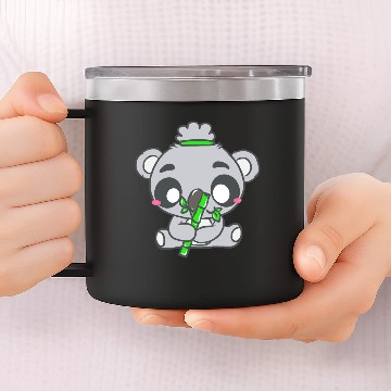 Discover Koala Bamboo 14oz Stainless Steel Tumblers
