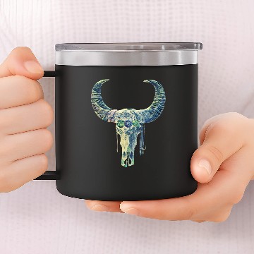 Discover buffalo skull 14oz Stainless Steel Tumblers