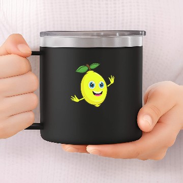 Discover Lemon 14oz Stainless Steel Tumblers