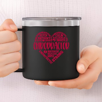 Discover Chiropractor chiropractic subway art 14oz Stainless Steel Tumblers