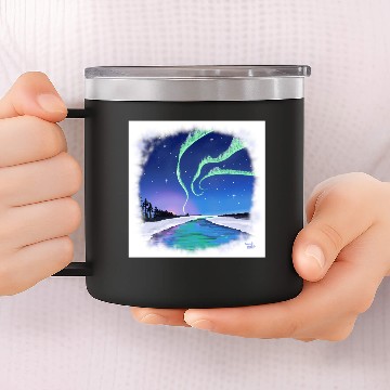 Discover Under the northern lights 14oz Stainless Steel Tumblers