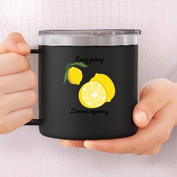 Discover Easy Peasy Lemon Squeezy 14oz Stainless Steel Tumblers