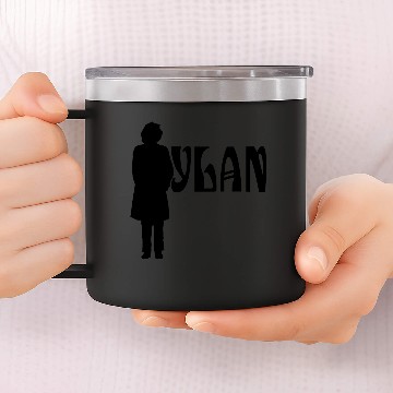 Discover Silhouette Bob Dylan 14oz Stainless Steel Tumblers