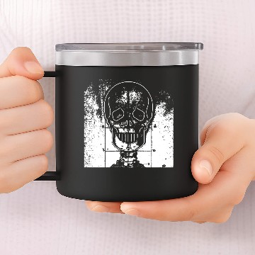 Discover Skeleton head 14oz Stainless Steel Tumblers