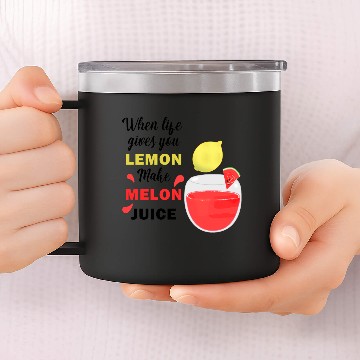 Discover Lemon Melon 14oz Stainless Steel Tumblers