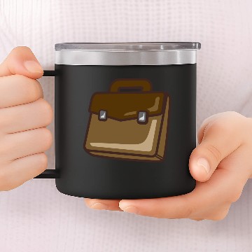 Discover leather bag 14oz Stainless Steel Tumblers