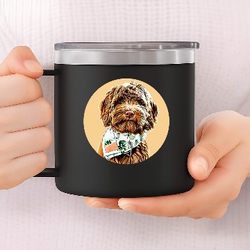 Discover Labradoodle 14oz Stainless Steel Tumblers