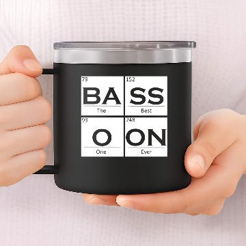 Discover Bassoonist Chemistry Elements Music Orchestra 14oz Stainless Steel Tumblers