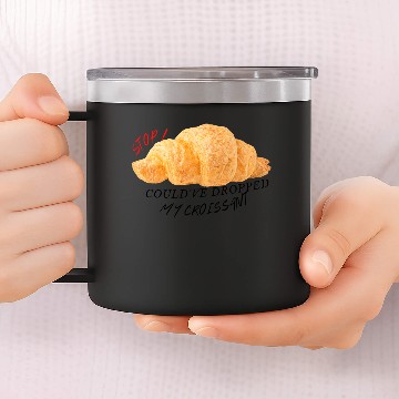 Discover Croissant Bread 14oz Stainless Steel Tumblers 2
