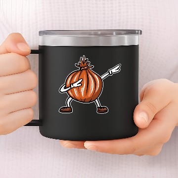 Discover Dabbing Onion 14oz Stainless Steel Tumblers