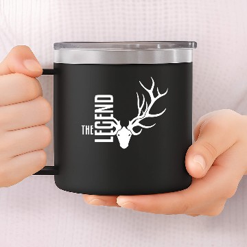 Discover The Legend Mule Deer Elk 14oz Stainless Steel Tumblers