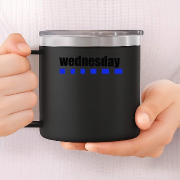 Discover Wednesday 14oz Stainless Steel Tumblers