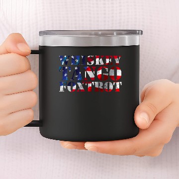 Discover Wtf Whiskey Tango Foxtrot American Flag 14oz Stainless Steel Tumblers