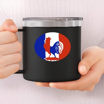 Discover Flag France The rooster 14oz Stainless Steel Tumblers
