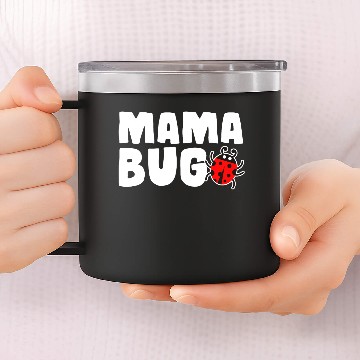 Discover Mama Bug Cute Gift for Ladybug Moms women 14oz Stainless Steel Tumblers