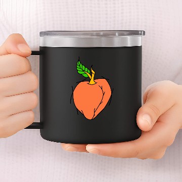 Discover Apricot Fruit 14oz Stainless Steel Tumblers