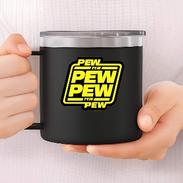 Discover Pew Pew 14oz Stainless Steel Tumblers