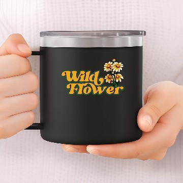 Discover Wild Flower 14oz Stainless Steel Tumblers